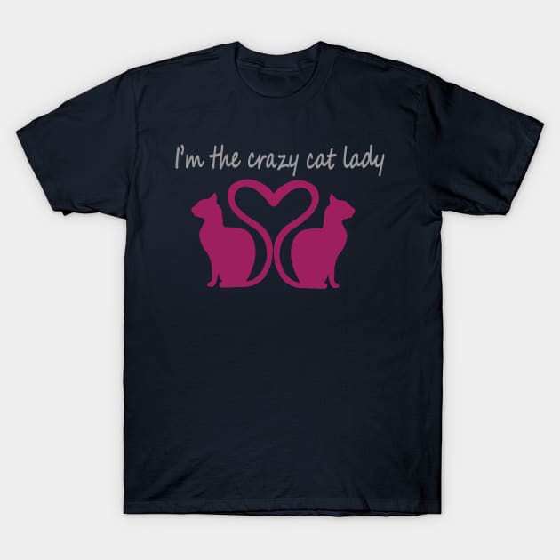 crazy cat lady T-Shirt by tshirts88